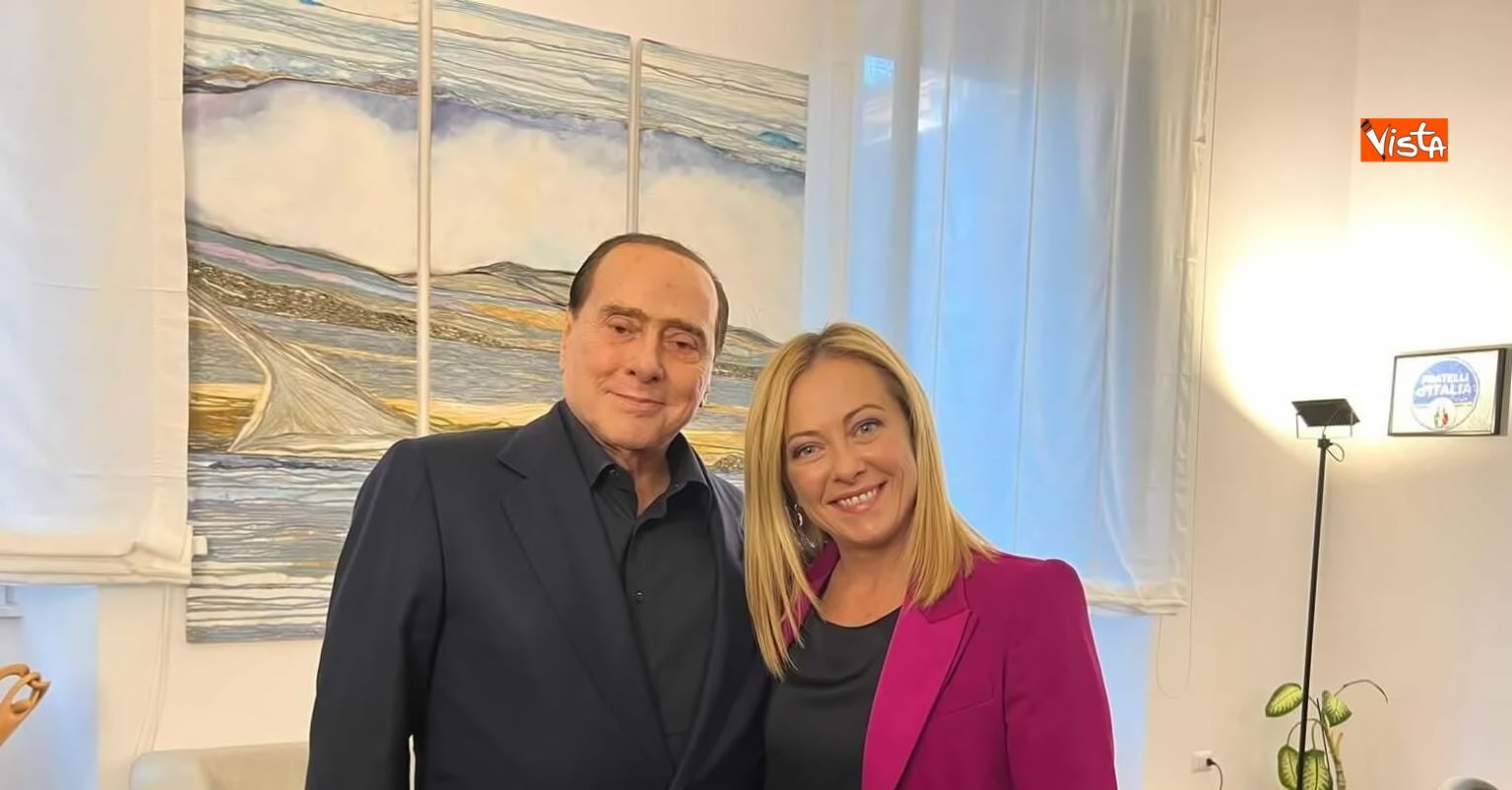 Rissa Berlusconi-Meloni, ora comanda Giorgia Rissa Berlusconi-Meloni, Silvio Berlusconi e Giorgia Meloni