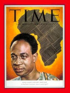 Il leader ghanese Kwame Nkrumah nela copertina di Time del 1953