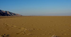 Scorcio del Deserto del Kavir poco prima di giungere a Torud (Foto A. Ferrari)