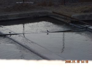 Cisterna di contenimento dell’acqua alla Centrale Idrica di Shahrood (Foto Pietro Ragni)