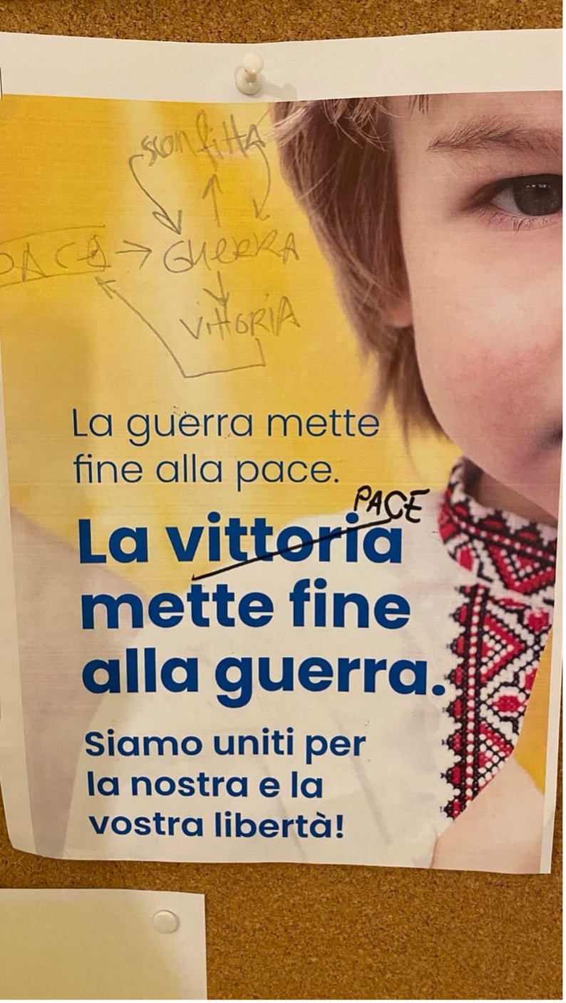 La locandina per l'associazione Malve in Ucraina