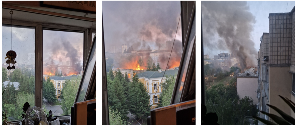 Vista dalla finestra del proprio appartamento.Kyiv, 24.05.2026. Foto: Iryna Žabčenko.