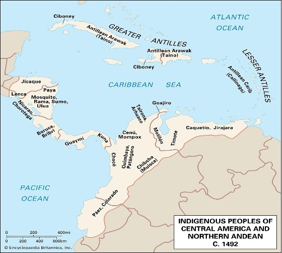 Nel ‘500 un gruppo di Cibcha migrò, dal centro della Colombia attraverso l’istmo di Darien si installò nel territorio che oggi fa parte della Repubblica di Panama.