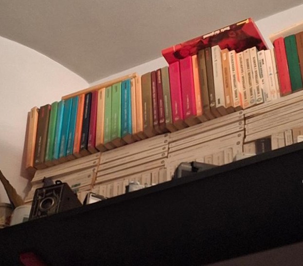 Il tempo dietro la polvere libri su mensola